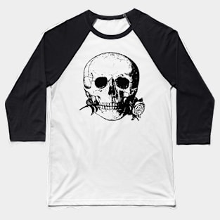 Skull & Flower Baseball T-Shirt